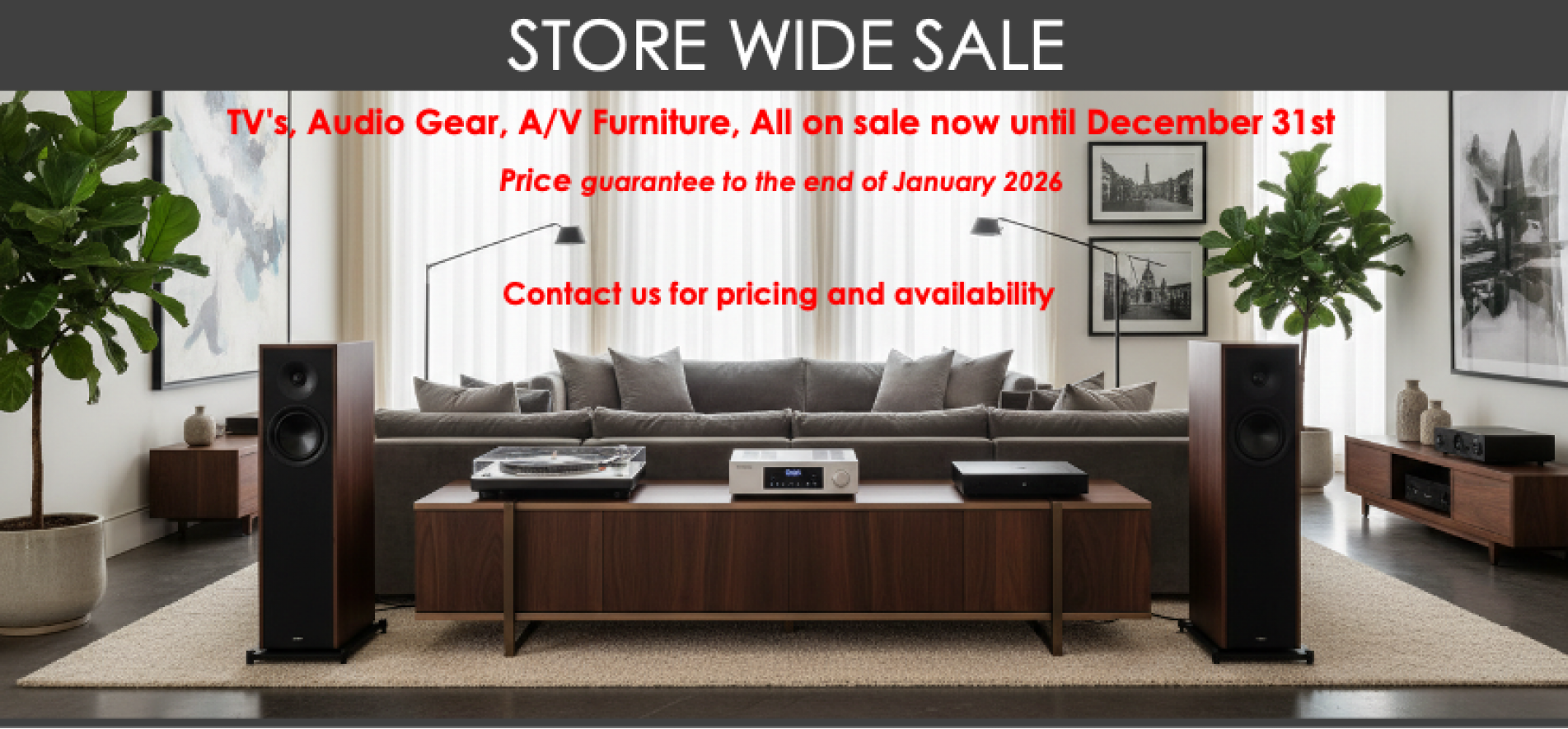 Boxing Day store wide sale